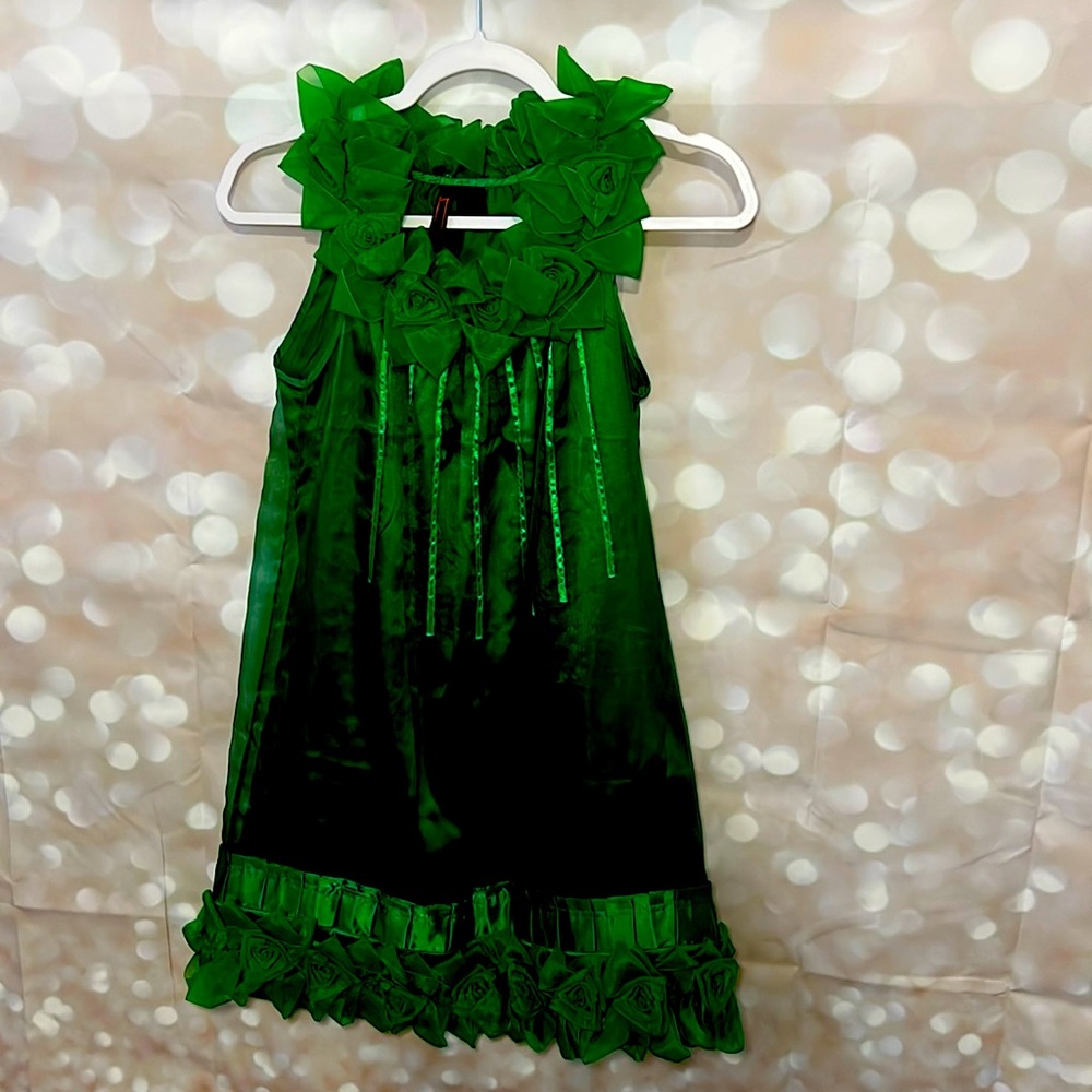 Emerald green Nelli by Janice Jaraicie dress.
